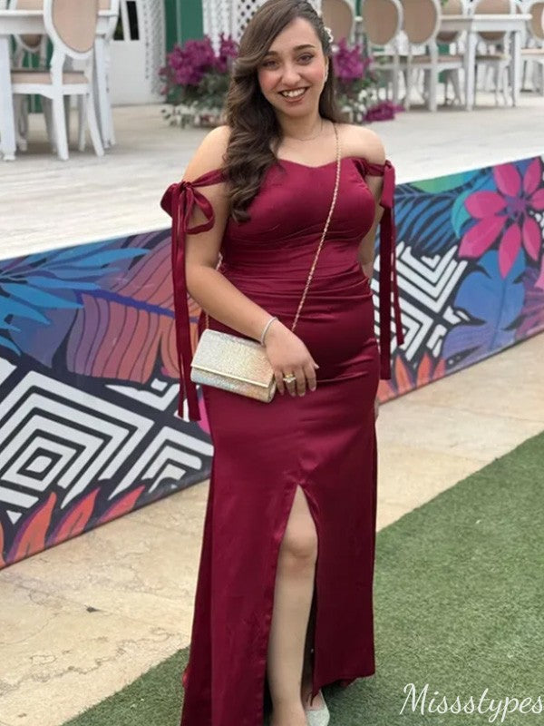 Elegant Off-shoulder Mermaid Long Prom Dress Ideas, Evening Party Dresses,ZX975