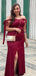 Elegant Off-shoulder Mermaid Long Prom Dress Ideas, Evening Party Dresses,ZX975