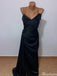 Elegant Spaghetti Strap V-neck Mermaid Long Prom Dress Ideas, Evening Party Dresses,ZX978