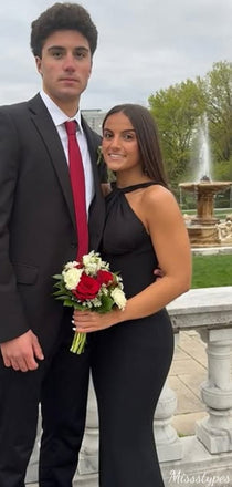 Elegant Halter Mermaid Long Prom Dress Ideas, Evening Party Dresses,ZX979