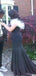 Elegant Off-shoulder V-neck Mermaid Long Prom Dress Ideas, Evening Party Dresses,ZX981