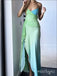 Mismatched Spaghetti Strap Sweetheart Ruffle Floor-Length Fashion Prom Dresses,ZX134