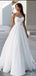 Elegant White Sweetheart Beading Strapless A-Line Long Fashion Wedding Dresses,HS69