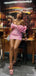 Elegant Off-shoulder Sheath Short Mini Homecoming Dress,HM415