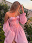 Elegant Off-shoulder Sweetheart A-line Short Mini Homecoming Dress,HM416