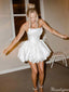 Elegant Strapless A-line Short Mini Homecoming Dress,HM419