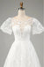 White Half Sleeve Round-Neck Sweetheart A-Line Fashion Wedding Dresses,HS81