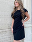 Formal Short Sleeves Sheath Short Mini Homecoming Dress,HM424