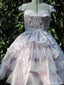 Gorgeous Short Sleeves Sweetheart A-line Short Mini Homecoming Dress,HM429