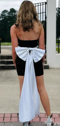 Formal Strapless Sheath Short Mini Homecoming Dress,HM434