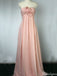 Elegant Strapless Sweetheart A-line Long Prom Dress Ideas, Evening Party Dresses,ZX988