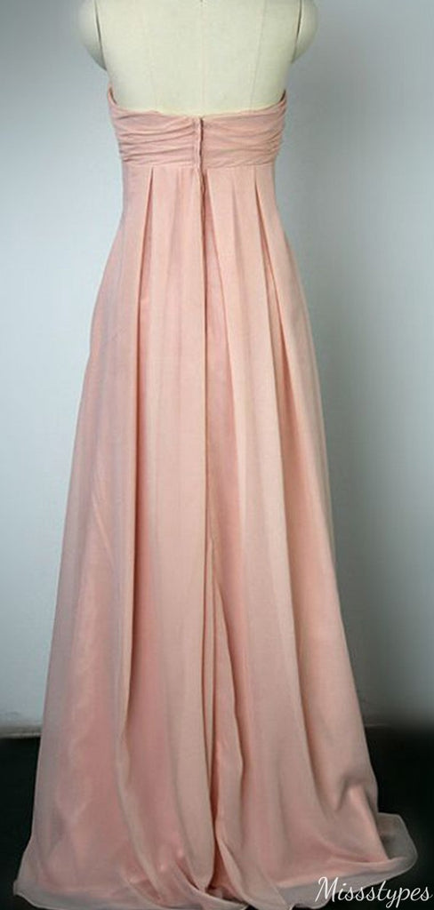 Elegant Strapless Sweetheart A-line Long Prom Dress Ideas, Evening Party Dresses,ZX988