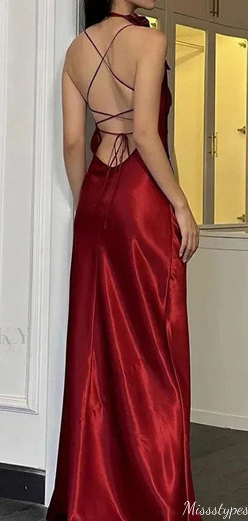 Elegant Spaghetti Strap Mermaid Long Prom Dress Ideas, Evening Party Dresses,ZX995