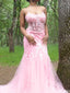 Gorgeous Spaghetti Strap Mermaid Long Prom Dress Ideas, Evening Party Dresses,ZX1006