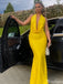 Gorgeous Halter Sleeveless Mermaid Long Prom Dress Ideas, Evening Party Dresses,ZX1010