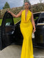 Gorgeous Halter Sleeveless Mermaid Long Prom Dress Ideas, Evening Party Dresses,ZX1010