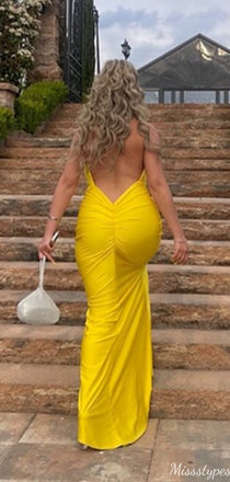 Gorgeous Halter Sleeveless Mermaid Long Prom Dress Ideas, Evening Party Dresses,ZX1010