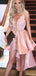 Gorgeous Spaghetti Strap V-neck A-line Short Mini Homecoming Dress,HM440