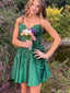 Gorgeous Sweetheart Spaghetti Strap A-line Short Mini Homecoming Dress,HM444