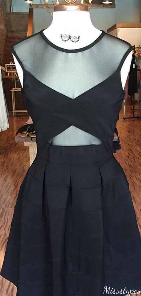 Sexy Illusion A-line Short Mini Homecoming Dress,HM446