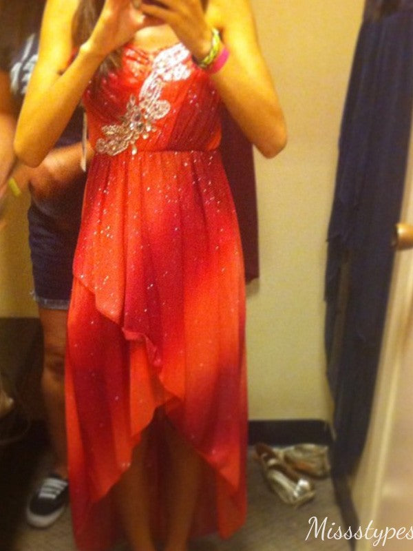 Sexy Strapless A-line Short Mini Homecoming Dress,HM447