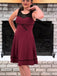 Formal Illusion Sleeveless A-line Short Mini Homecoming Dress,HM452