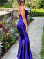 Elegant Spaghetti Strap V-neck Mermaid Long Prom Dress Ideas, Evening Party Dresses,ZX1012
