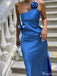Elegant One-shoulder Mermaid Long Prom Dress Ideas, Evening Party Dresses,ZX1014