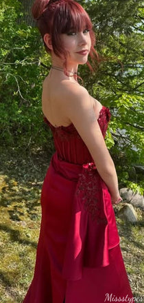 Gorgeous Strapless Mermaid Long Prom Dress Ideas, Evening Party Dresses,ZX1015