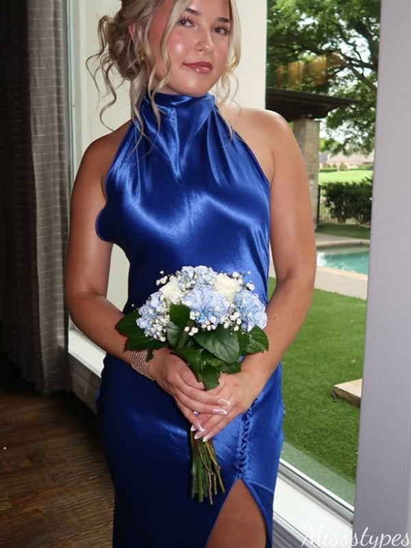 Elegant Halter Mermaid Long Prom Dress Ideas, Evening Party Dresses,ZX1022