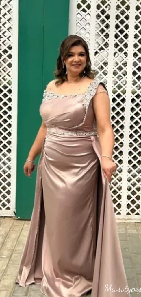 Elegant One-shoulder Mermaid Long Prom Dress Ideas, Evening Party Dresses,ZX1023