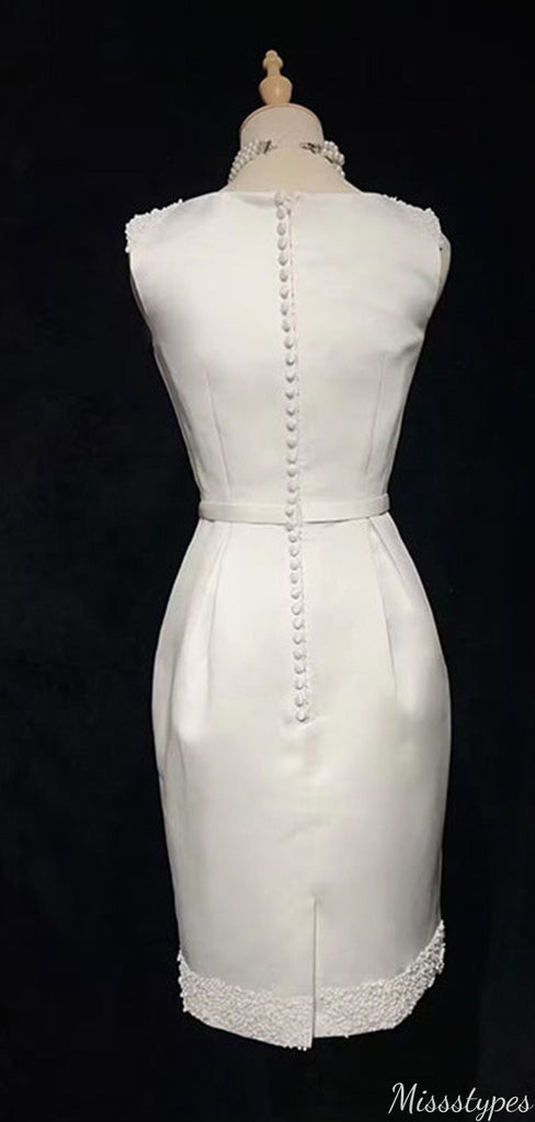 Elegant V-neck sheath Short Mini Homecoming Dress,HM457