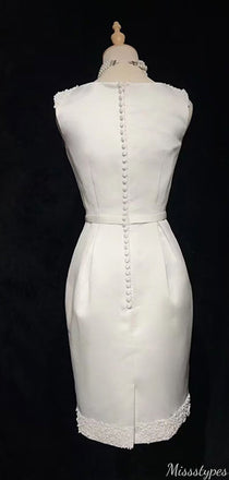 Elegant V-neck sheath Short Mini Homecoming Dress,HM457