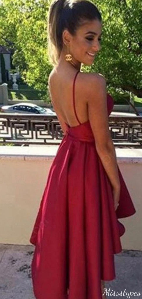 Elegant Halter Notched A-line Short Mini Homecoming Dress,HM458