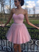 Gorgeous Strapless Sweetheart A-line Short Mini Homecoming Dress,HM461
