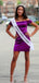 Formal Off-shoulder Sheath Short Mini Homecoming Dress,HM463