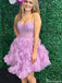 Elegant Strapless A-line Short Mini Homecoming Dress,HM465