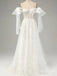 White Off Shoulder Empire Elegant A-Line Fashion Wedding Dresses,HS79