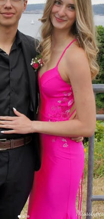 Sexy Spaghetti Strap Mermaid Long Prom Dress Ideas, Evening Party Dresses,ZX1044