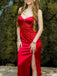 Elegant Spaghetti Strap Mermaid Long Prom Dress Ideas, Evening Party Dresses,ZX1052