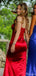 Elegant Spaghetti Strap Mermaid Long Prom Dress Ideas, Evening Party Dresses,ZX1052