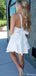 Elegant Sleeveless Halter A-line Short Mini Homecoming Dress,HM475