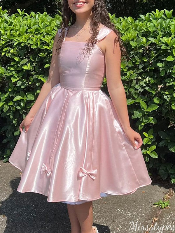 Elegant Spaghetti Strap A-line Short Mini Homecoming Dress,HM476