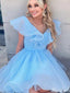 Elegant V-neck A-line Short Mini Homecoming Dress,HM477