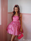Gorgeous Spaghetti Strap A-line Short Mini Homecoming Dress,HM479
