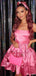 Gorgeous Spaghetti Strap A-line Short Mini Homecoming Dress,HM479