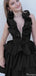 Gorgeous Deep V-neck Halter A-line Short Mini Homecoming Dress,HM480