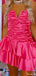Elegant Strapless V-neck A-line Short Mini Homecoming Dress,HM484