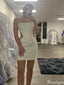 Elegant Straplesss Sheath Short Mini Homecoming Dress,HM489