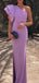 Casual One-shoulder Mermaid Long Prom Dress Ideas, Evening Party Dresses,ZX1055